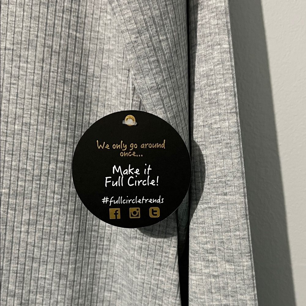 Slate Gray Button-Up Tunic - Picture 3 of 8